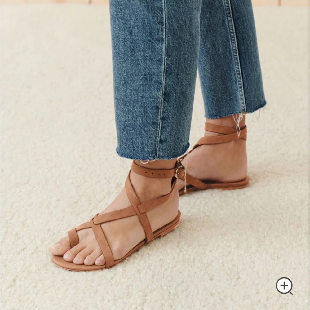Jenni Kayne Oiled Leather Strappy Sandal